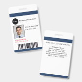 オリジナル社員IDカード | COMPANY NAME バッジ (正面＆裏面)