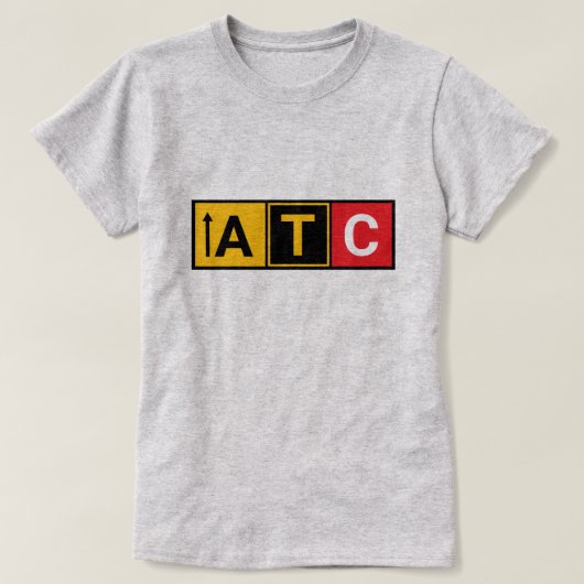 オリジナル空港滑走路Tシャツ Tシャツ (デザイン正面)