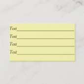 オリジナル笑顔の犬の写真ペットケアサービス 名刺 (裏面)