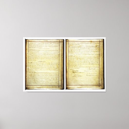 オリジナル第14回米国憲法改正 キャンバスプリント (正面)