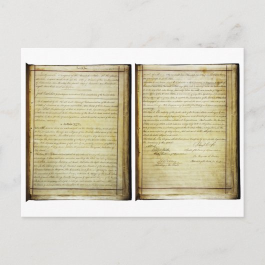 オリジナル第14回米国憲法改正 ポストカード (正面)