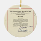 オリジナル第24回米国憲法改正 セラミックオーナメント (正面)