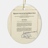 オリジナル第24回米国憲法改正 セラミックオーナメント (左)