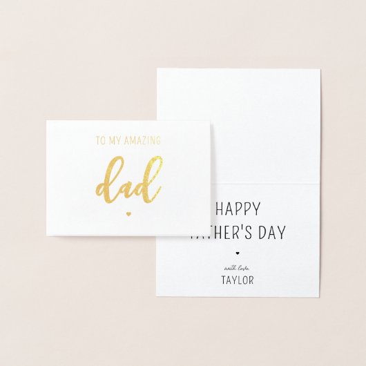 オリジナル箔 モダン ダッド 父の日 カード (ディスプレー)