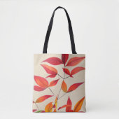 オリジナル紅葉水彩画絵を描術 トートバッグ (正面)