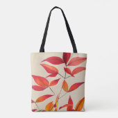 オリジナル紅葉水彩画絵を描術 トートバッグ (裏面)