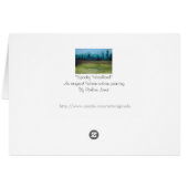 オリジナル絵を描の神秘的な森林風景 (裏面横)