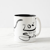 オリジナル絵を描の2025年新中国の月2025 TM ツートーンマグカップ (正面右)