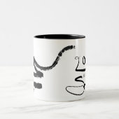 オリジナル絵を描の2025年新中国の月2025 TM ツートーンマグカップ (中央)