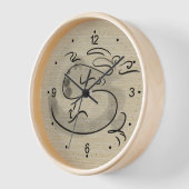 オリジナル絵を描ス中国のドラゴンイヤー誕生日WC2 壁時計 (傾斜)