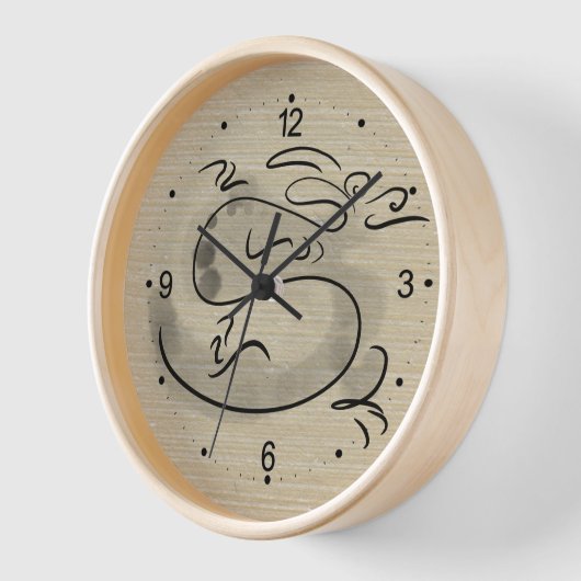 オリジナル絵を描ス中国のドラゴンイヤー誕生日WC2 壁時計 (傾斜)