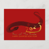 オリジナル絵を描ス中国のネーク旧正月P1 ポストカード (正面)