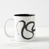 オリジナル絵を描ス中国のネーク2025年新年TTM ツートーンマグカップ (左)