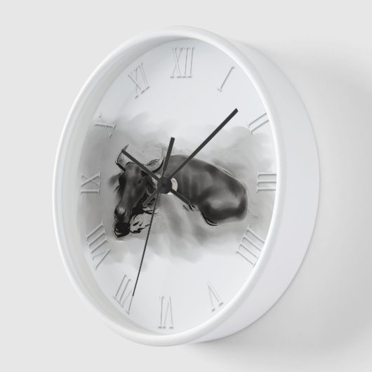 オリジナル絵を描ズウォーターバッファローオックスイヤー〔占星術の〕十二宮図WC1 壁時計 (傾斜)