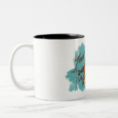 オリジナル絵を描ズ中国の・タイガー・イヤー誕生日 ツートーンマグカップ (左)