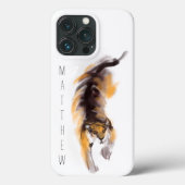 オリジナル絵を描タイガー中国のの〔占星術の〕十二宮図誕生日iP Case-Mate iPhoneケース (裏面)