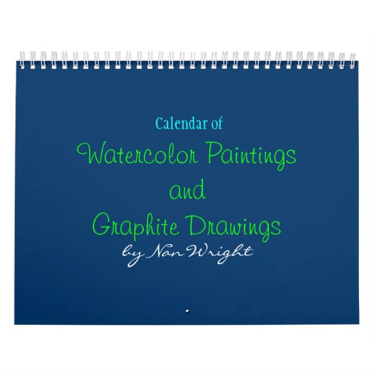 オリジナル絵画とスケッチカレンダー カレンダー (カバー)