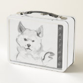 オリジナル絵画の4ドッ中国のグイヤー誕生日MLB メタルランチボックス (裏面)