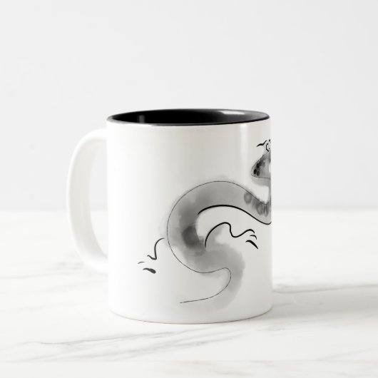 オリジナル絵画ス中国のドラゴンイヤー誕生日2TM ツートーンマグカップ (正面左)