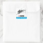 オリジナル絵画ス中国のラビットイヤー誕生日SqC スクエアシール (バッグ)