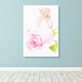 オリジナル絵画ズオンキャンバス「ピンクダイヤモンド」 キャンバスプリント (インサイチュ (ウッドフロア))