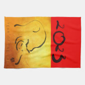 オリジナル絵画ズキャットベトナム新年2023 KT3 キッチンタオル (横)