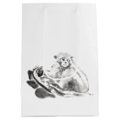 オリジナル絵画ズ中国のモンキー2016年 ミディアムペーパーバッグ (裏面)