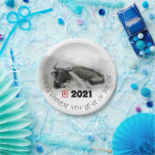 オリジナル絵画ズ水牛オックス新年PP ペーパープレート (パーティー)