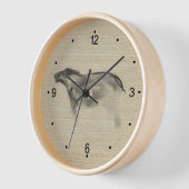 オリジナル絵画ズ水牛OX新年〔占星術の〕十二宮図 壁時計 (傾斜)