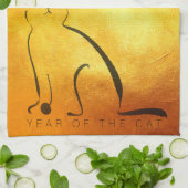 オリジナル絵画ズ2023年ベトナム新年KT2 キッチンタオル (折り畳み)