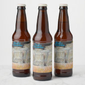 オリジナル絵画ズ・オブ・ニューヨーク・シティ・ランチカウンター ビールラベル (ボトル)