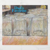 オリジナル絵画ズ・オブ・ニューヨーク・シティ・ランチカウンター ビールラベル (シングルラベル)