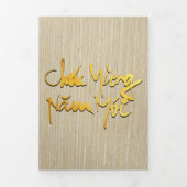 オリジナル絵画ズOXベトナム新年2021 3FC 三つ折りクリスマスカード (カバー)