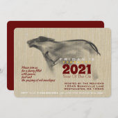 オリジナル絵画ズOXベトナム新年2021 PI (正面/裏面)