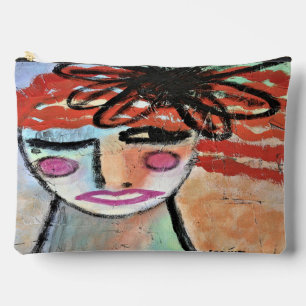 オリジナル絵画抽象芸術オン アクセサリーポーチ