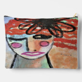 オリジナル絵画抽象芸術オン アクセサリーポーチ (裏面)