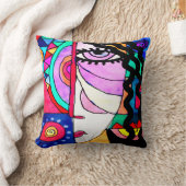 オリジナル絵画抽象芸術 クッション (ブランケット)