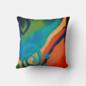 オリジナル絵画抽象芸術 クッション (裏面)