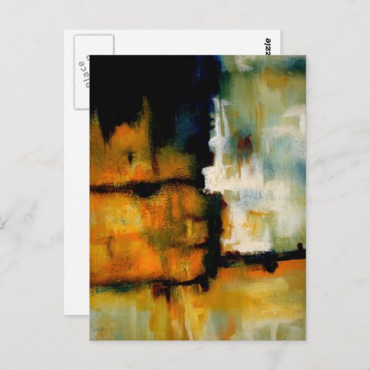 オリジナル絵画抽象芸術 ポストカード (正面/裏面)