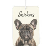 オリジナル絵 ペット 犬 猫 名前入り カーエアーフレッシュナー (正面)