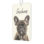 オリジナル絵 ペット 犬 猫 名前入り カーエアーフレッシュナー (左)