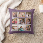 オリジナル編集可能背景色写真コラージュ クッション (ブランケット)