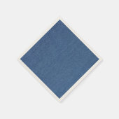 オリジナル織物ブルーファッションジャンデニム スタンダードカクテルナプキン (角)