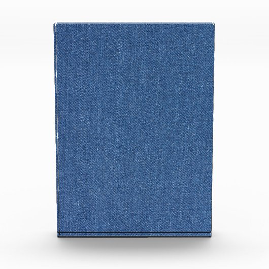 オリジナル織物ブルーファッションジャンデニム フォトブロック (正面)