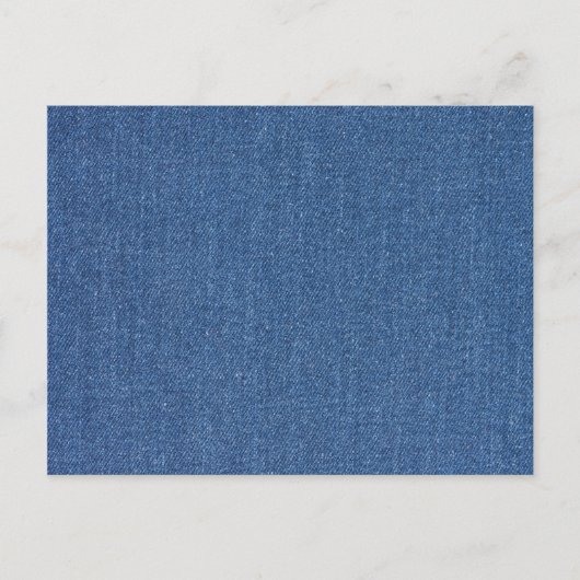 オリジナル織物ブルーファッションジャンデニム ポストカード (正面)