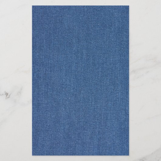 オリジナル織物ブルーファッションジャンデニム 便箋 (正面)