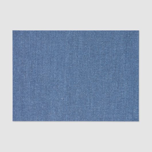 オリジナル織物ブルーファッションジャンデニム 薄葉紙 (正面)