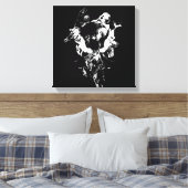 オリジナル美術#3白黒 キャンバスプリント (インサイチュ (寝室))
