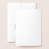 オリジナル聖書の詩句 フラワー グリーティング カード (裏面封筒付き)