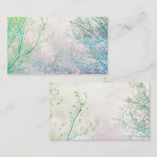 オリジナル自然フォトアート名刺テンプレート 名刺 (正面/裏面)